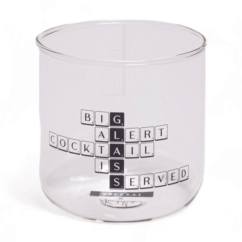 Стакан Seletti Cocktail Прозрачное Стекло Черный Стакан Seletti Cocktail Прозрачное Стекло Черный в Челябинске | Loft Concept