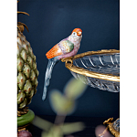 Чаша из прозрачного стекла с фигурками разноцветных попугаев на ободке 38 Eden Garden варинант исполнения - 3 | Loft Concept в Челябинске