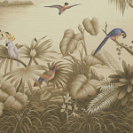 Обои ручная роспись Le Brésil Amarelo Sepia варинант исполнения - 1 | Loft Concept в Челябинске