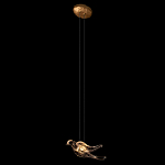 Подвесной светильник с прозрачной стеклянной птичкой Serip Voa варинант исполнения - 3 | Loft Concept в Челябинске