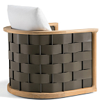 Дизайнерское уличное кресло из массива дерева с плетеной спинкой PALINFRASCA Armchair варинант исполнения - 8 | Loft Concept в Челябинске