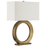 Настольная лампа с корпусом в форме кольца и прямоугольным абажуром French Ring варинант исполнения - 6 | Loft Concept в Челябинске