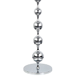 Торшер с плафонами из стеклянных шаров Pearls Suspension Chrome Floor Lamp варинант исполнения - 3 | Loft Concept в Челябинске