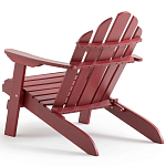 Уличное кресло из массива акации Adirondack Wooden Chair Red варинант исполнения - 6 | Loft Concept в Челябинске