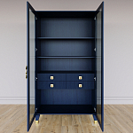 Дизайнерский шкаф витрина Elsa Dreams Blue с 4-мя ящиками варинант исполнения - 5 | Loft Concept в Челябинске