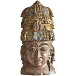 Арт-объект на стену Маска из массива акации Acacia Mask варинант исполнения - 7 | Loft Concept в Челябинске