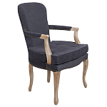 Кресло Aubrey Classical Armchair dark grey velour варинант исполнения - 1 | Loft Concept в Челябинске