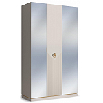 Шкаф трёхдверный с 2-мя зеркальными дверками Satin Furniture варинант исполнения - 1 | Loft Concept в Челябинске