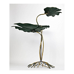 Столик приставной с тремя столешницами Тропические листья Tropical Forest gold варинант исполнения - 4 | Loft Concept в Челябинске