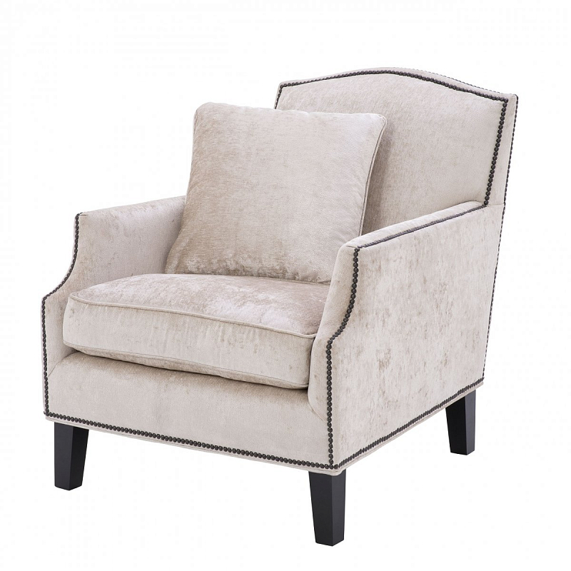 Кресло Eichholtz Chair Merlin Бежевый Черный Кресло Eichholtz Chair Merlin Бежевый Черный в Челябинске | Loft Concept