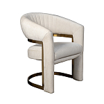 Полукресло Valbonne Chair cream velour варинант исполнения - 2 | Loft Concept в Челябинске