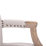 Кресло Aubrey Classical Armchair beige flax варинант исполнения - 4 | Loft Concept в Челябинске
