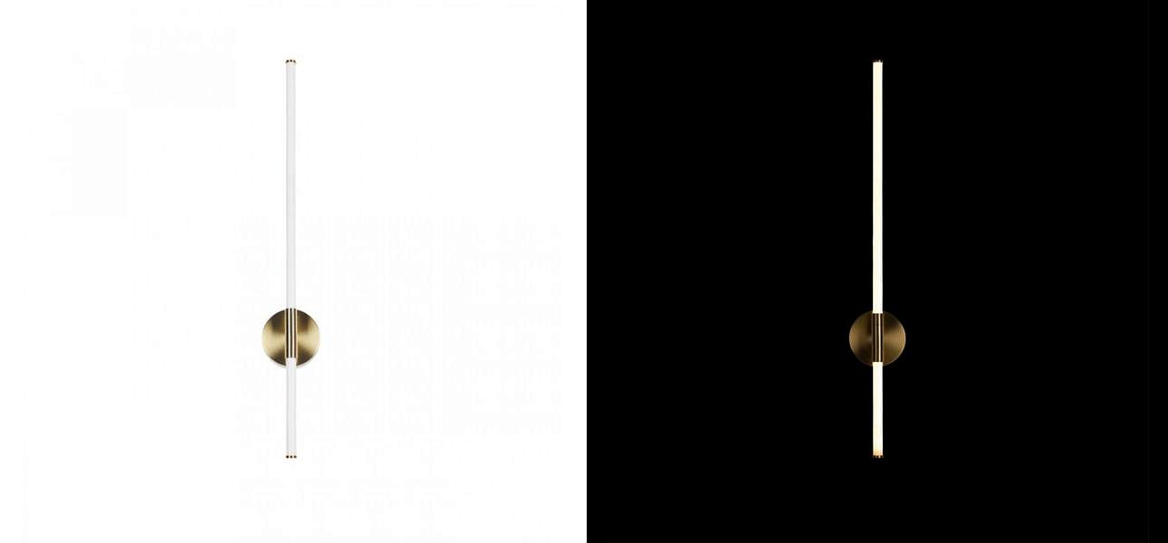 Бра светодиодное Trumpet Tube Gold 80 см Бра светодиодное Trumpet Tube Gold 80 см - Loft-Concept в Челябинске