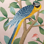 Обои ручная роспись Amazonia Florence Pink dyed silk варинант исполнения - 7 | Loft Concept в Челябинске