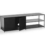 ТВ-тумба из металла с 2-мя дверцами и полками Damian Metal TV Stand варинант исполнения - 3 | Loft Concept в Челябинске