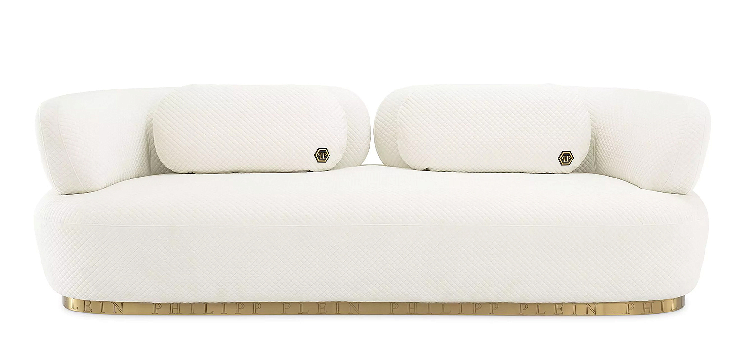 Диван Philipp Plein Sofa Signature Белый Диван Philipp Plein Sofa Signature Белый - Loft-Concept в Челябинске