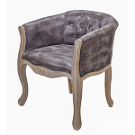 Кресло низкое в стиле прованс Louis French Armchair brown варинант исполнения - 1 | Loft Concept в Челябинске