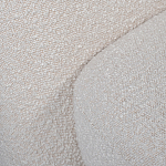 Кресло без подлокотников с обивкой из белой ткани букле Pacification варинант исполнения - 5 | Loft Concept в Челябинске