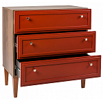 Комод красный из массива бука с 3-мя ящиками Wenge Light варинант исполнения - 3 | Loft Concept в Челябинске