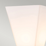 Бра для ванных комнат с матовым черным основанием и белым стеклянным плафоном трапециевидной формы Elstead Lighting варинант исполнения - 2 | Loft Concept в Челябинске