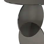 Дизайнерский журнальный стол с основанием из круглых элементов Lirod варинант исполнения - 1 | Loft Concept в Челябинске