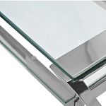 Стол письменный с прозрачной столешницей Corporate Identity варинант исполнения - 2 | Loft Concept в Челябинске