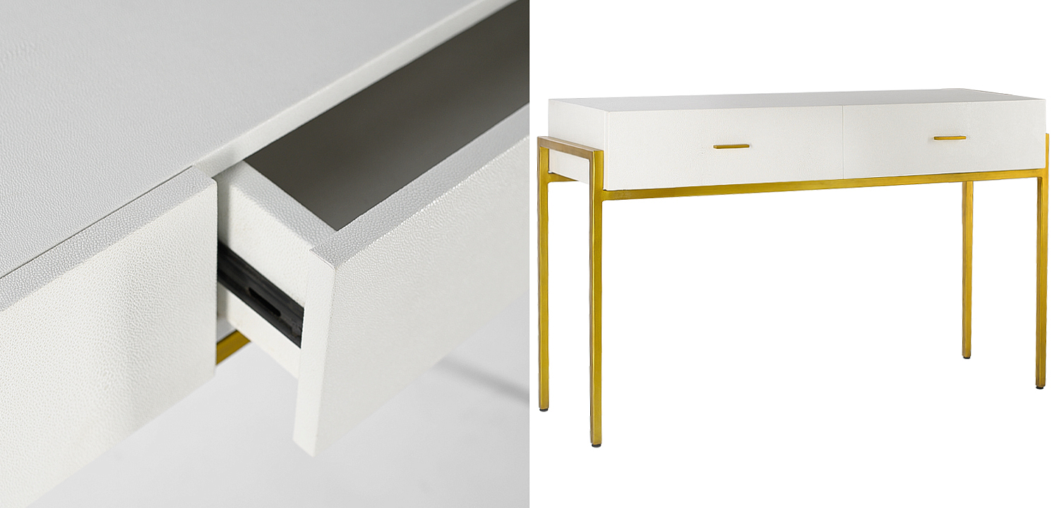 Консоль White Texture Stingray Console Консоль White Texture Stingray Console - Loft-Concept в Челябинске