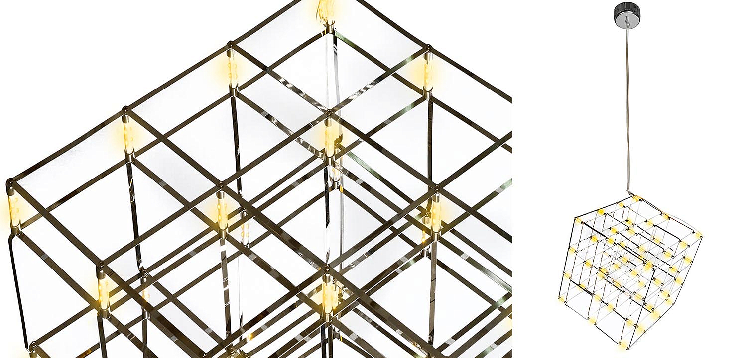 Люстра Moooi Tesseract Yellow lamp S Люстра Moooi Tesseract Yellow lamp S - Loft-Concept в Челябинске