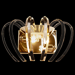 Бра золотого цвета с изогнутыми хрустальными элементами Radiant Ribbons варинант исполнения - 1 | Loft Concept в Челябинске