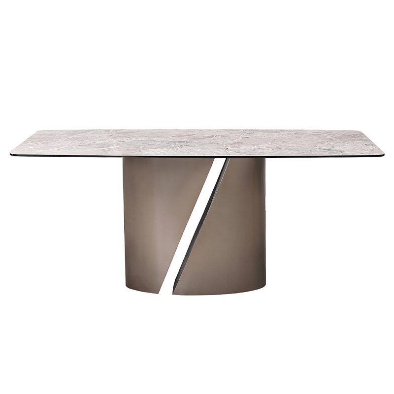 Стол обеденный керамический серый Servorios  в Челябинске | Loft Concept 