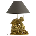 Настольная лампа с абажуром Дракон Golden Dragon Lamp Brown варинант исполнения - 5 | Loft Concept в Челябинске