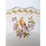 Ваза из голубого фарфора с рисунком птиц и цветов и декоративными элементами Blue Garden варинант исполнения - 5 | Loft Concept в Челябинске