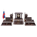 Настольный письменный набор из природного камня обсидиана Team leader варинант исполнения - 1 | Loft Concept в Челябинске