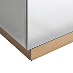 Столик журнальный зеркальный с золотым декором Gold Painted Mirror Table варинант исполнения - 2 | Loft Concept в Челябинске