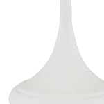 Настольная лампа с декором в виде белого цветка магнолии на каркасе и черным абажуром White Magnolia варинант исполнения - 1 | Loft Concept в Челябинске