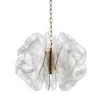 Люстра с крупными рельефным декором в виде лепестков 60 см Ethereal Bloom варинант исполнения - 1 | Loft Concept в Челябинске