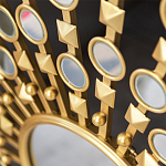 Зеркало-солнце в раме из металла с золотыми с лучами Rays of Peace варинант исполнения - 2 | Loft Concept в Челябинске