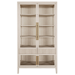 Витрина Primo со стеклянными фасадами и 2 ящиками Светлый дуб варинант исполнения - 7 | Loft Concept в Челябинске