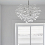 Люстра круглая со стеклянными шарами Airy Chandelier варинант исполнения - 4 | Loft Concept в Челябинске