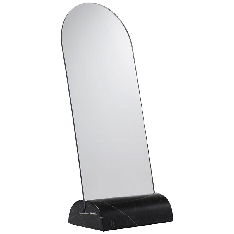 Настольное дизайнерское зеркало Poltronova Spera Mirror Photo Holder Оранжевый Зеркало Черный Мрамор Nero Настольное дизайнерское зеркало Poltronova Spera Mirror Photo Holder Оранжевый Зеркало Черный Мрамор Nero в Челябинске | Loft Concept