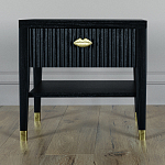 Прикроватная тумбочка с ящиком Elsa Dreams Black варинант исполнения - 5 | Loft Concept в Челябинске