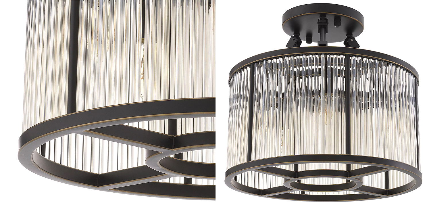 Потолочный светильник Eichholtz Ceiling Lamp Bernardi S Bronze Потолочный светильник Eichholtz Ceiling Lamp Bernardi S Bronze - Loft-Concept в Челябинске