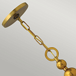 Люстра подвесная с белым тканевым цилиндрическим абажуром и декоративными шарами Hinkley варинант исполнения - 9 | Loft Concept в Челябинске