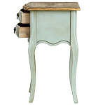 Прикроватная тумба из массива березы светло-бирюзовая Montmartre Provence Bedside Table варинант исполнения - 6 | Loft Concept в Челябинске