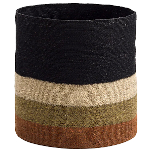 Плетеная корзина в полоску Iweala Wicker Basket