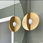 Подвесной светильник в форме золотых дисков Minimalist Lighting Fixture варинант исполнения - 2 | Loft Concept в Челябинске