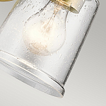 Бра с прозрачным стеклянным абажуром в форме цилиндра Kichler варинант исполнения - 8 | Loft Concept в Челябинске