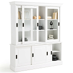 Витрина из массива сосны Cobbett White Wood Showcase варинант исполнения - 4 | Loft Concept в Челябинске