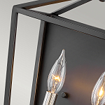 Бра в черном цвете с двумя лампами в форме свечи и стеклянными элементами Hinkley варинант исполнения - 3 | Loft Concept в Челябинске