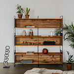 Стеллаж Coste Industrial Oak Rack варинант исполнения - 2 | Loft Concept в Челябинске